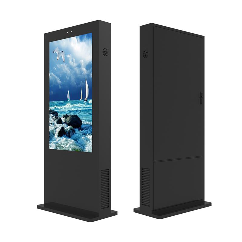 digital signage with heat exchanger